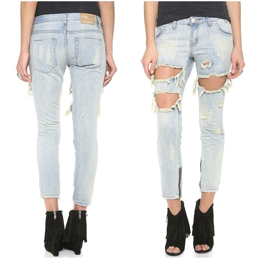 One Teaspoon Dirt Trashed Freebirds size 26 NWT